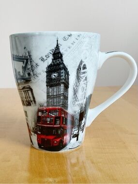 London Big Ben Mug Red Double Decker Bus Leonardo Collection